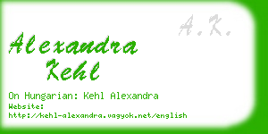 alexandra kehl business card